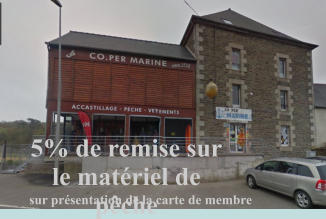 5% de remise sur le matriel de pche sur prsentation de la carte de membre